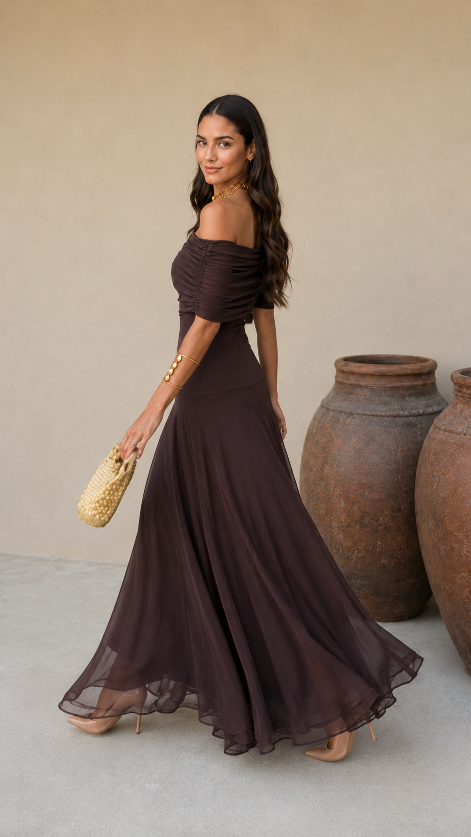 Toledo | Vestido Marrón Sevilla Boutique
