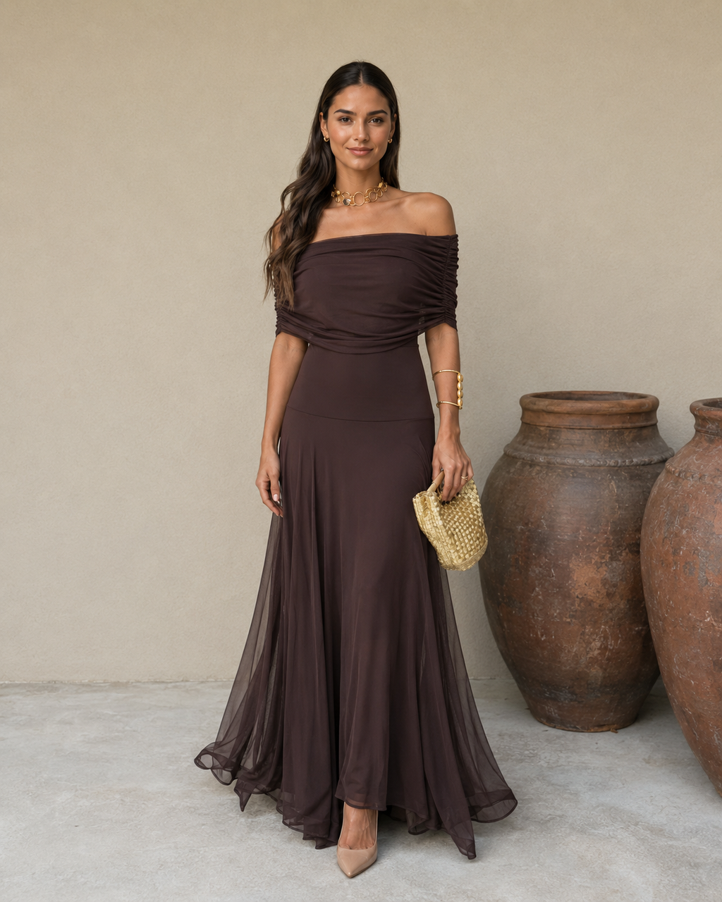 Toledo | Vestido Marrón Sevilla Boutique